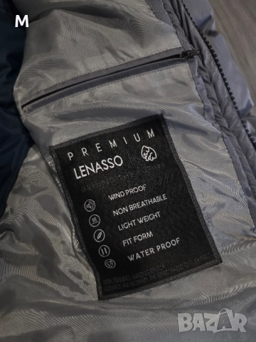 Жестоко мъжко зимно сиво яке LENASSO PREMIUM , снимка 13 - Якета - 52286418