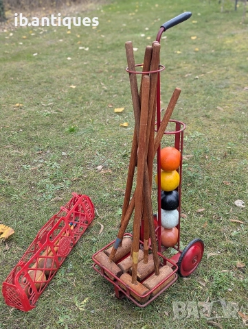 Стар комплект за крокет , снимка 3 - Други спортове - 52777810