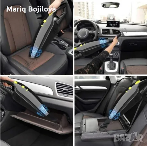 Практична прахосмукачка, подходяща за кола, 4 накрайника, снимка 1