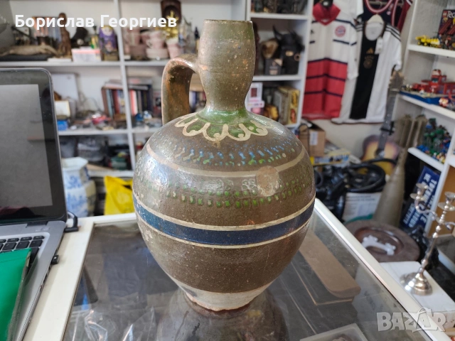 Стара стомна делва керамика, снимка 4 - Антикварни и старинни предмети - 53110925