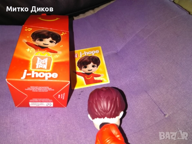 играчка TinyTAN на J-hope от Happy Meal на McDonald's. нова, снимка 7 - Други - 52902350