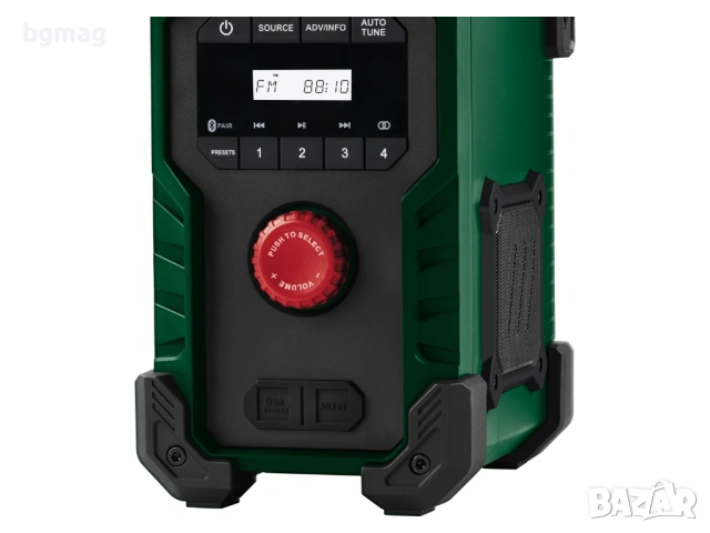 Parkside PBR F10 A1 строително радио с FM, Bluetooth USB Flash players-захранва се с 12V,20V,220V, снимка 9 - Радиокасетофони, транзистори - 54276444