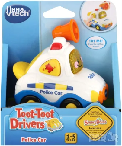 Vtech мини полицейска кола , снимка 1 - Коли, камиони, мотори, писти - 46877043