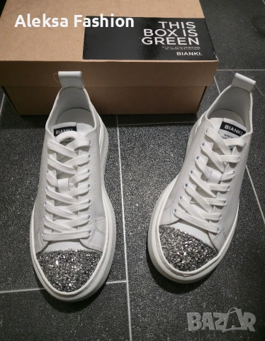 Дамски маратонки кецове естествена кожа Bianki , снимка 4 - Кецове - 53193331