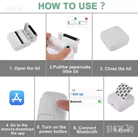 Преносим фотопринтер , снимка 5 - Принтери, копири, скенери - 52411700