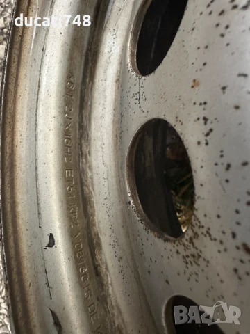 2бр. ОЕМ железни джанти 16 5х120 - VW Transporter T5 T5.1 T6 T6.1, снимка 6 - Гуми и джанти - 51359046