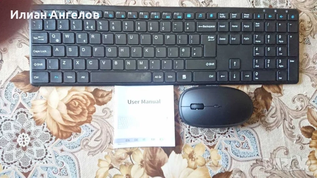 Безжична клавиатура с мишка, снимка 4 - Клавиатури и мишки - 52972243