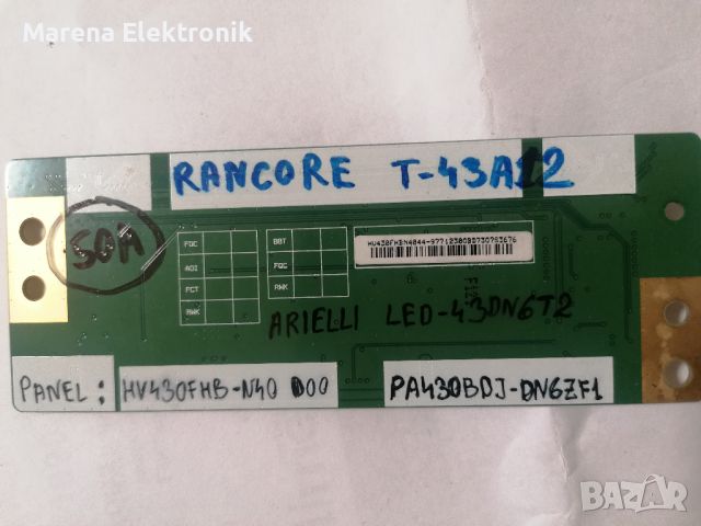 T.Con: HV430FHBN-40, снимка 2 - Части и Платки - 45707710