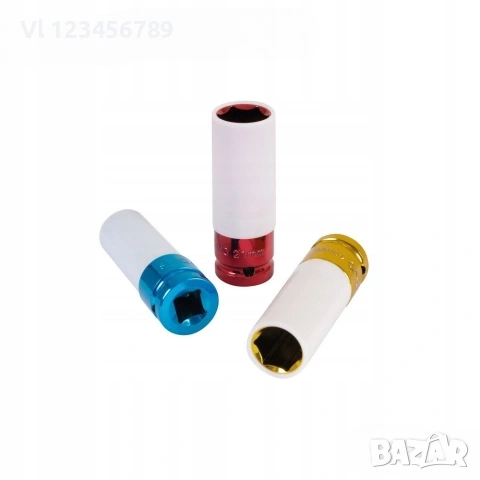 Професионален комплект ударни вложки 17/19/21 мм/алуминиеви джанти/, снимка 3 - Аксесоари и консумативи - 53682747