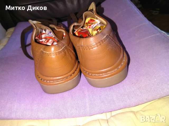 Мъжки маркови обувки нови естествена кожа Clarks стелка 275мм реален размер №43, снимка 3 - Ежедневни обувки - 51080398