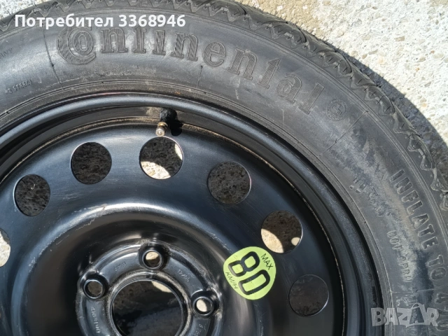 Резервна гума БМВ 17" 5х120 BMW 5x120 Бандажна гуми БМВ Е60 Е90 Е61, снимка 4 - Гуми и джанти - 53707767