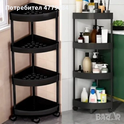 Ъглова въртяща се поставка Corner Storage Rack – максимално използване на всеки сантиметър пространс, снимка 2 - Органайзери - 54000758