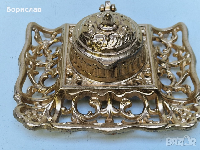 Стара мастилница, снимка 7 - Антикварни и старинни предмети - 51584981