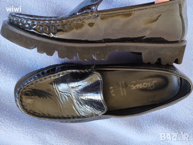 Мокасини Sioux естествен лак.