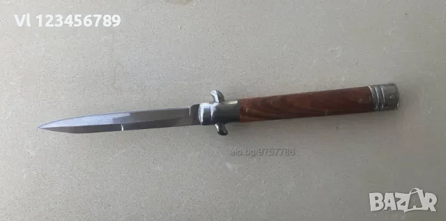 Италиански автоматичен нож leverlettoAkc - 100x240 mm, снимка 5 - Ножове - 50788794