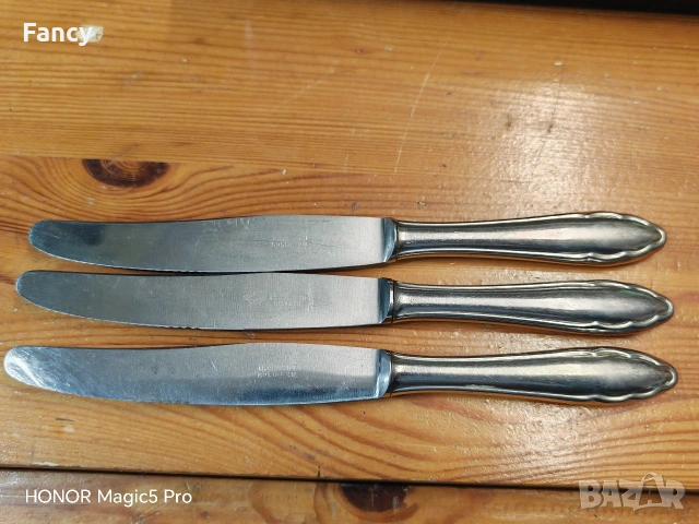 Ножове за хранене Solingen 3 бр, снимка 2 - Прибори за хранене, готвене и сервиране - 53469757