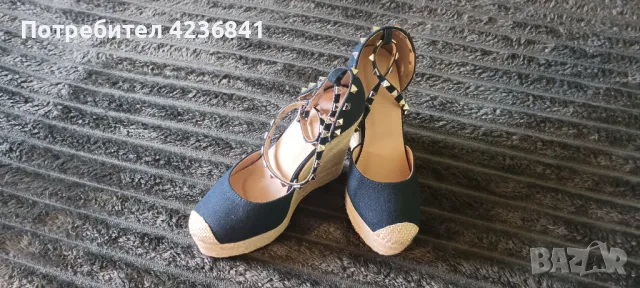 Дънкови обувки на платформа