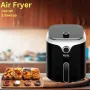 Фритюрник AirFryer Voltz OV51980V, 1400W, 3.5л., Горещ въздух, бр. 10 Таймер, до 200°C, подвиж, снимка 2