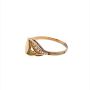 Златен дамски пръстен 1,50гр. размер:57 14кр. проба:585 модел:23677-4, снимка 2
