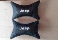 ТОП Цена за 2бр-10.22 евро кожени възглавнички с лого и надпис Джип Jeep , снимка 1
