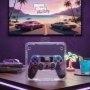Безжичен джойстик за PS4 тъчпад, вибрация и LED осветление – FC25 или GTA дизайн, снимка 5