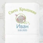 Хавлия за кръщене Цветна, снимка 8