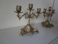 Комплект от 2 бр. бронзови свещника, снимка 3