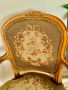 Ретро френски кресла с гобленова дамаска, снимка 4