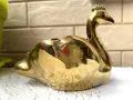 Красив позлатен порцеланов лебед от Англия , снимка 1