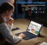 OMOTON калъф с клавиатура за iPad 10-то поколение 10,9 инча 2022 г., 7-цветно осветление, тъчпад, снимка 2