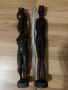 Африкански дървени статуетки/фигурки (40см), снимка 1 - Антикварни и старинни предмети - 45024838