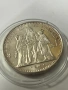 Сребърни монети „Херкулес“ от 10 франка от 1965 г, снимка 4