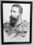 Висококачествен Портрет на Княз Александър Батенберг в Рамка