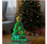 Светеща елха с топки, ЛЕД, 39см, снимка 2