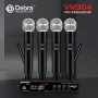 НОВА безжична микрофонна система с 4 / четири микрофона Debra Audio VM304 VHF, XLR интерфейс, снимка 3