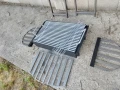 Барбекю скара на дървени въглища НОВО Подсилено 38кг скара плътен квадрат от 10мм 60 на 40 , снимка 5
