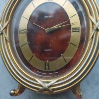 Ретро настолен часовник сейко, снимка 6 - Антикварни и старинни предмети - 45508210