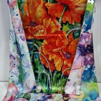 Дамски шал АРТ дизайни 180x90 см, снимка 2 - Шалове - 45764611
