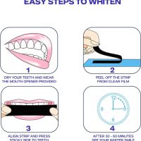 Ленти за избелване на зъби HomeGenics с безплатен инструмент за отваряне на устата - 20 сесии, 40 бр, снимка 5 - Други - 45425162