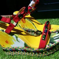 Уникални сандали на платформа  👑Valentino модел, снимка 5 - Сандали - 45422735