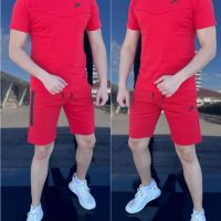 Мъжки червен летен екип Nike -Ss 337ü, снимка 1 - Спортни дрехи, екипи - 45446460