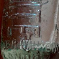 Старо стъклено шише с топче, снимка 8 - Колекции - 45535747