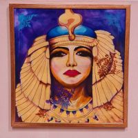 ❤️ Картина "Клеопатра" върху органичен памук, снимка 1 - Картини - 45513670