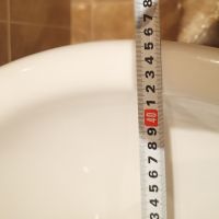 Керамична мивка за баня  с сифон и смесител, снимка 4 - ВИК - 44422844