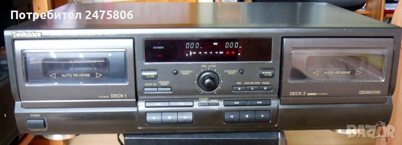 Идеален дек Technics RS-TR 373- Японски двукасетъчен автореверс, снимка 1