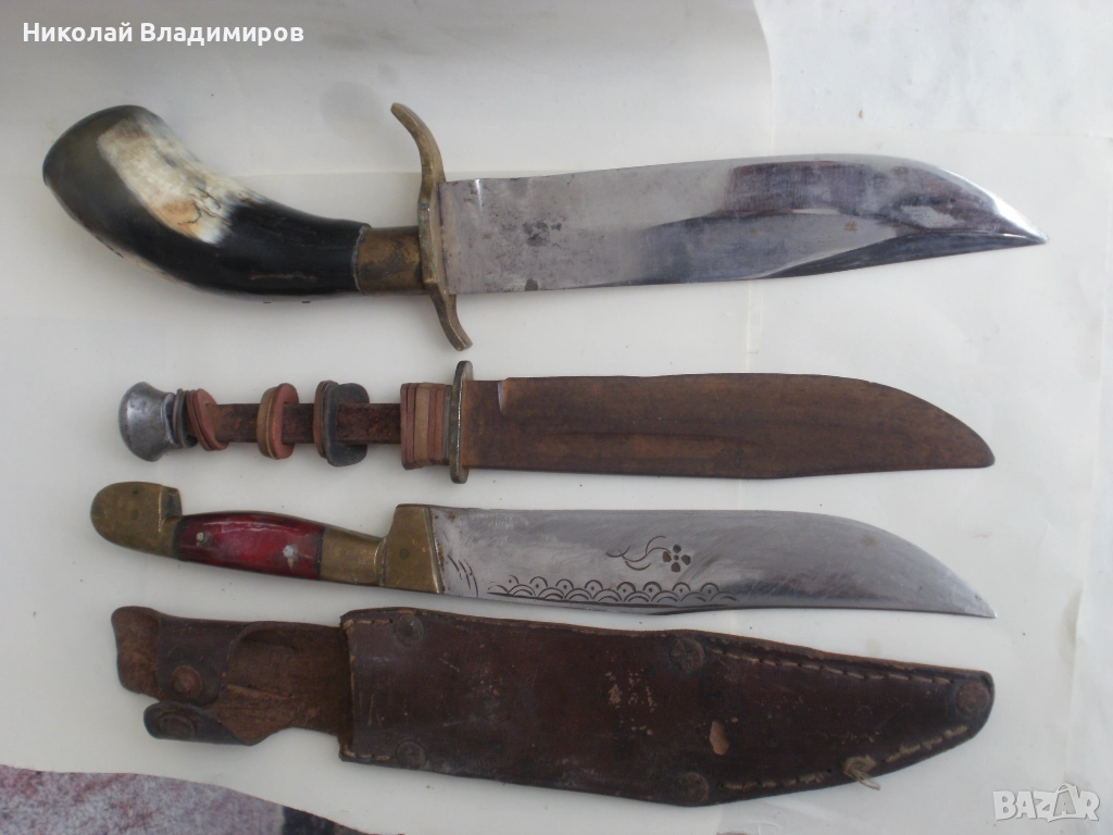 Стари Костенец ловен, Габровски ножове нож български и немски Solingen , снимка 1