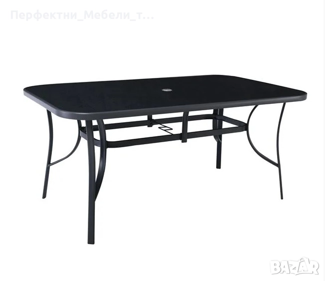 Метална градинска маса различни размери-икономична цена,доставка до 5 дни!-черен,кафяв,бял,бежев, снимка 1