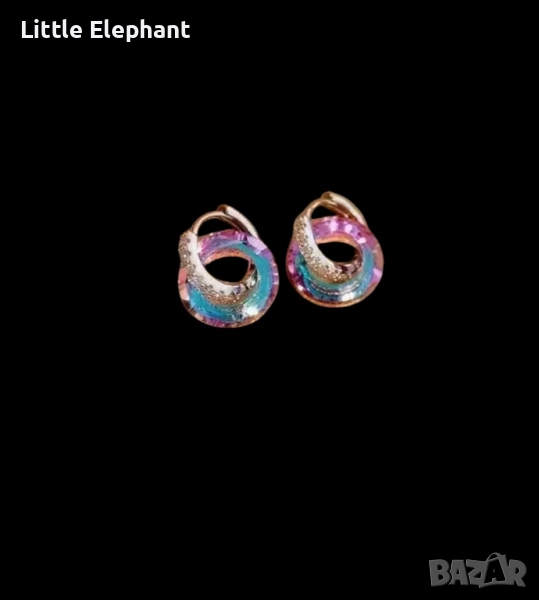 Обеци"Fantasy cristals",колекция"Famous"/нови, снимка 1