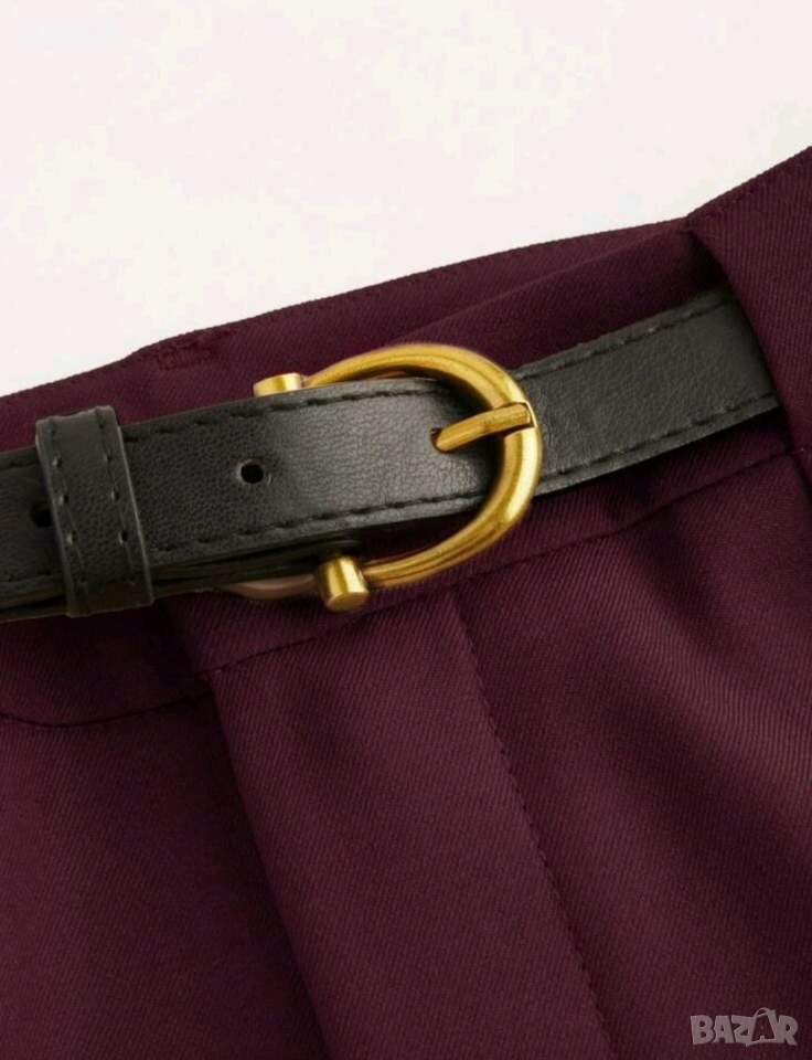 Бордо Панталон + подарък колан!🎀, снимка 1
