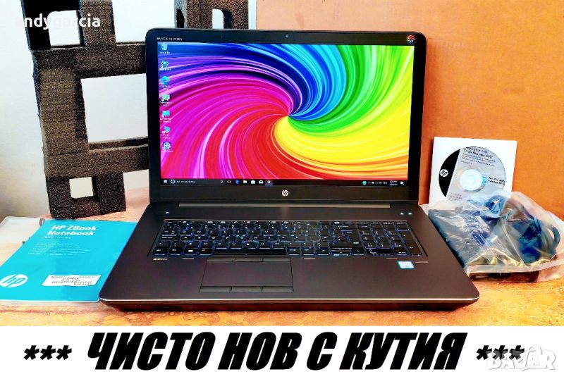 HP ZBook 17 G4/DreamColor 4K/Core i7-7820HQ/32GB RAM/NVidia Quadro P5000 16GB/256GB SSD + 1500GB HDD, снимка 1